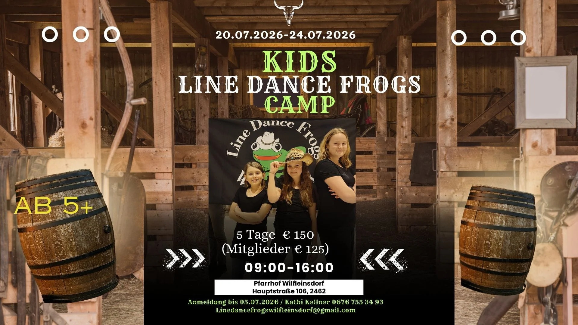 Line Dance Frogs Kids Camp