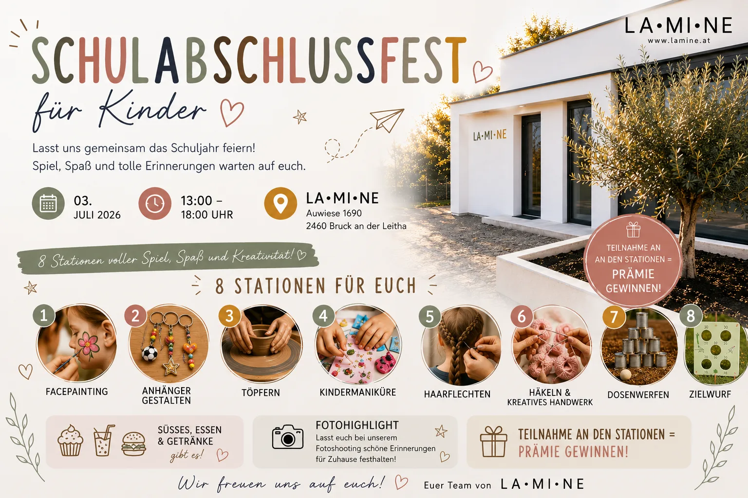 Schulabschlussfest für Kinder